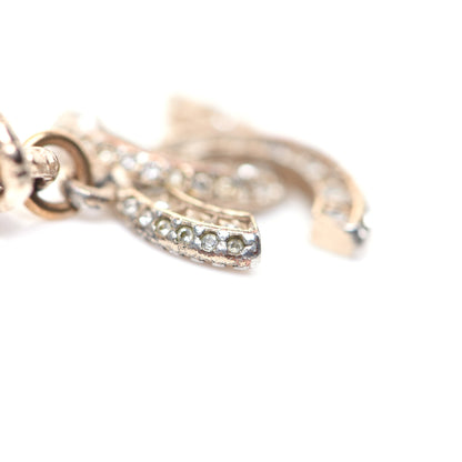 Chanel Graduated Pearl Crystal CC Bracelet Gold 10 of 11