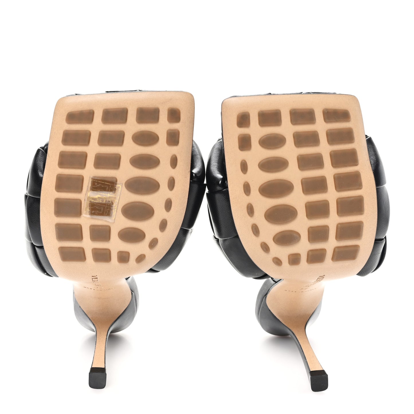 Nappa Maxi Intrecciato Lido Mule Sandals 37 Black