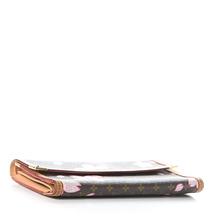 Louis Vuitton Monogram Cherry Blossom Porte Tresor International Wallet Brown 4 of 17