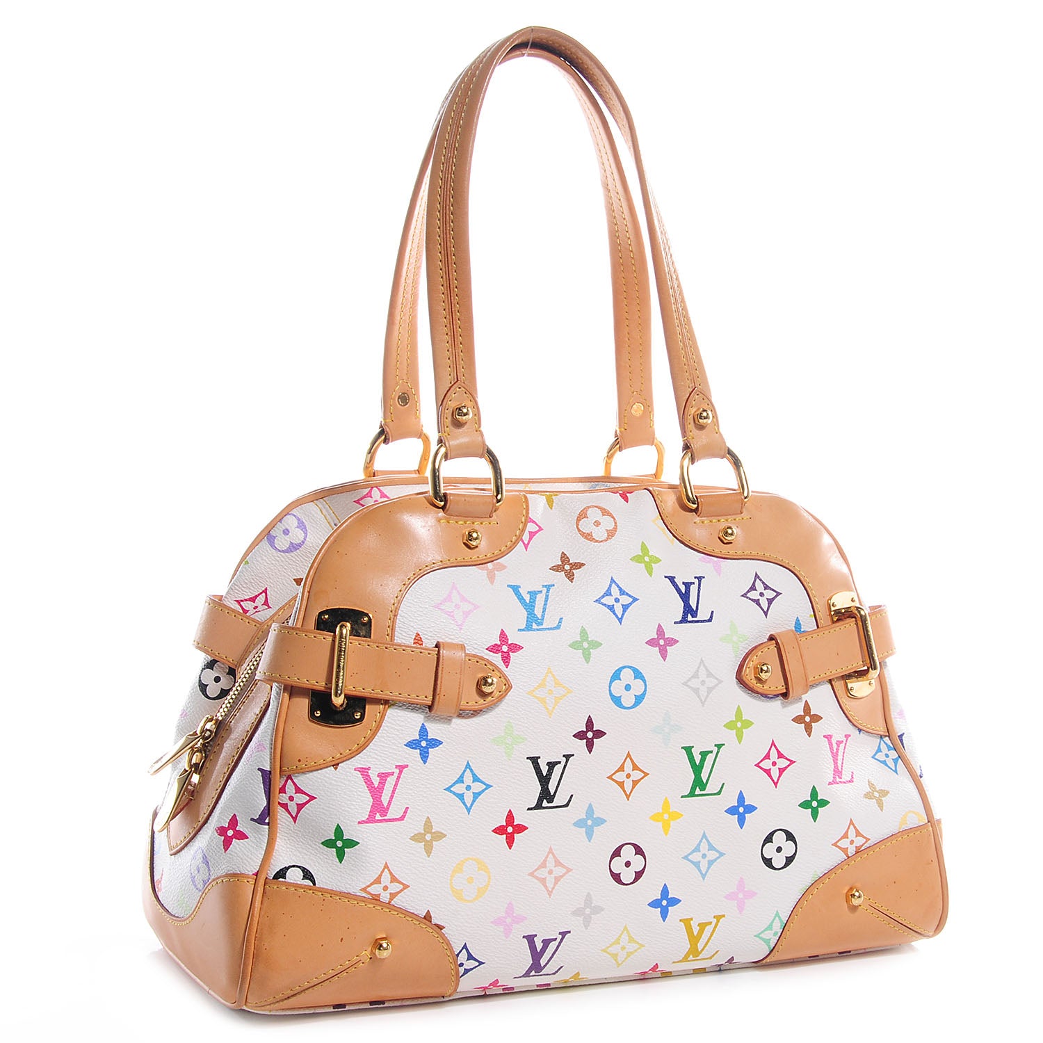 Louis Vuitton Monogram Multicolor Claudia White 3 of 9