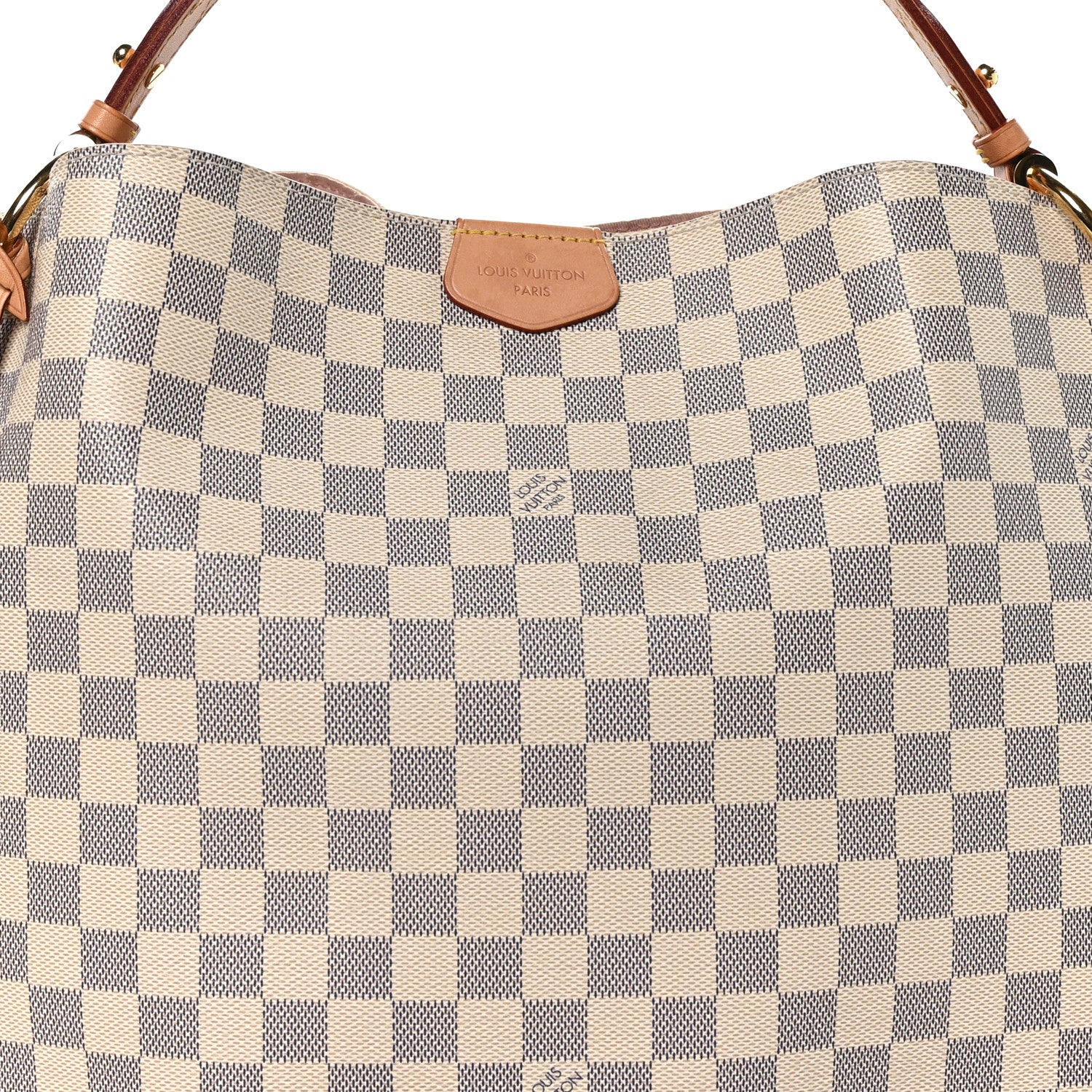 Louis Vuitton Damier Azur Graceful MM Rose Ballerine 7 of 10