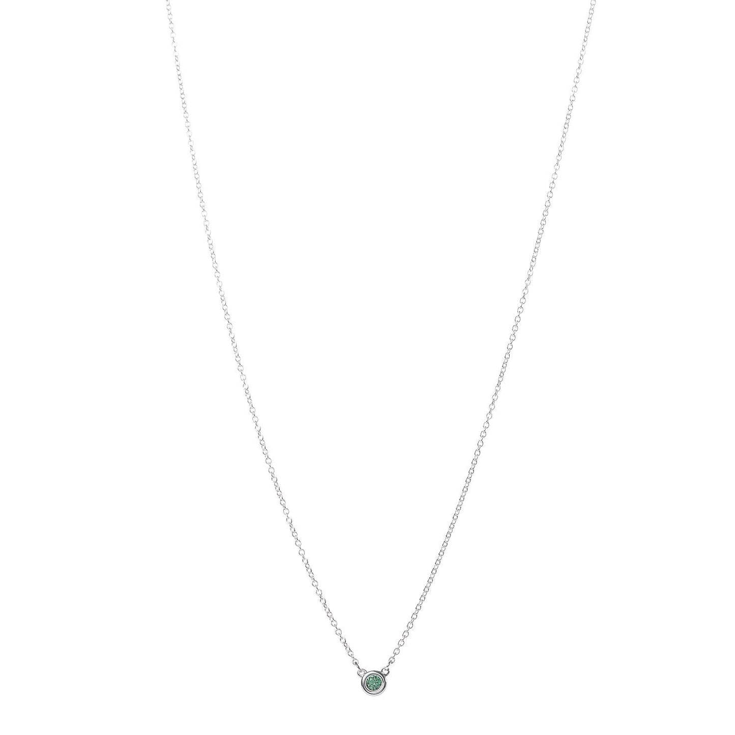 Sterling Silver Tsavorite Color By The Yard Necklace