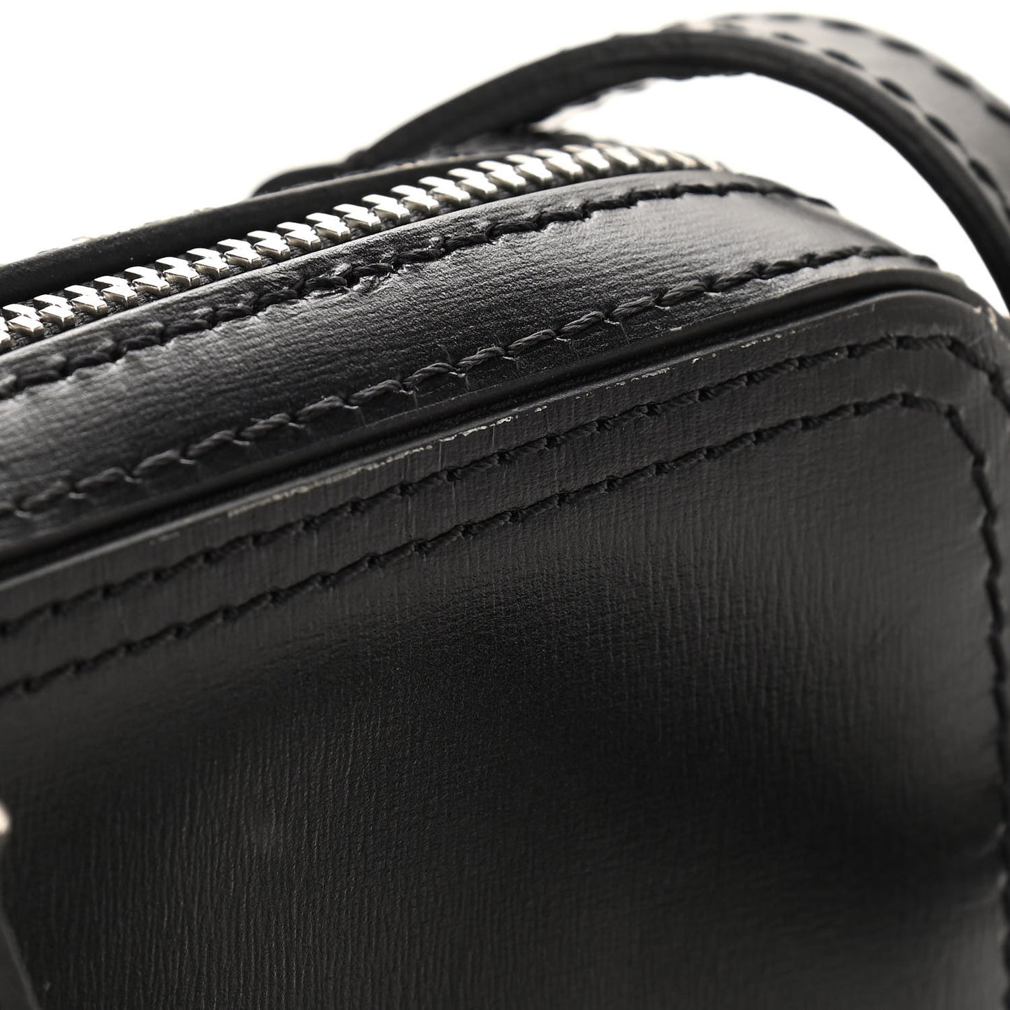 Calfskin Flower Charms Danube Messenger Black
