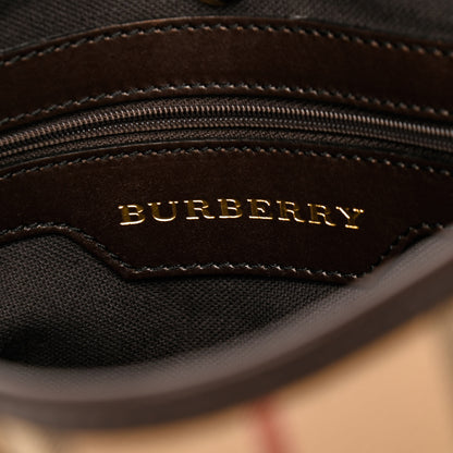 Burberry Haymarket Check Small Onslow Tote Chocolate 8 of 13