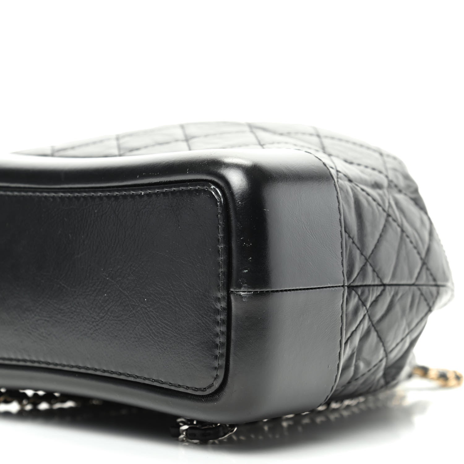 Chanel Aged Calfskin Quilted Small Gabrielle Backpack Black 7 of 10