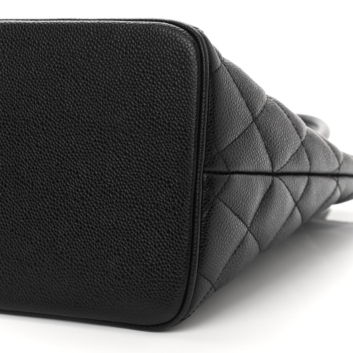 Caviar Quilted Medallion Tote Black