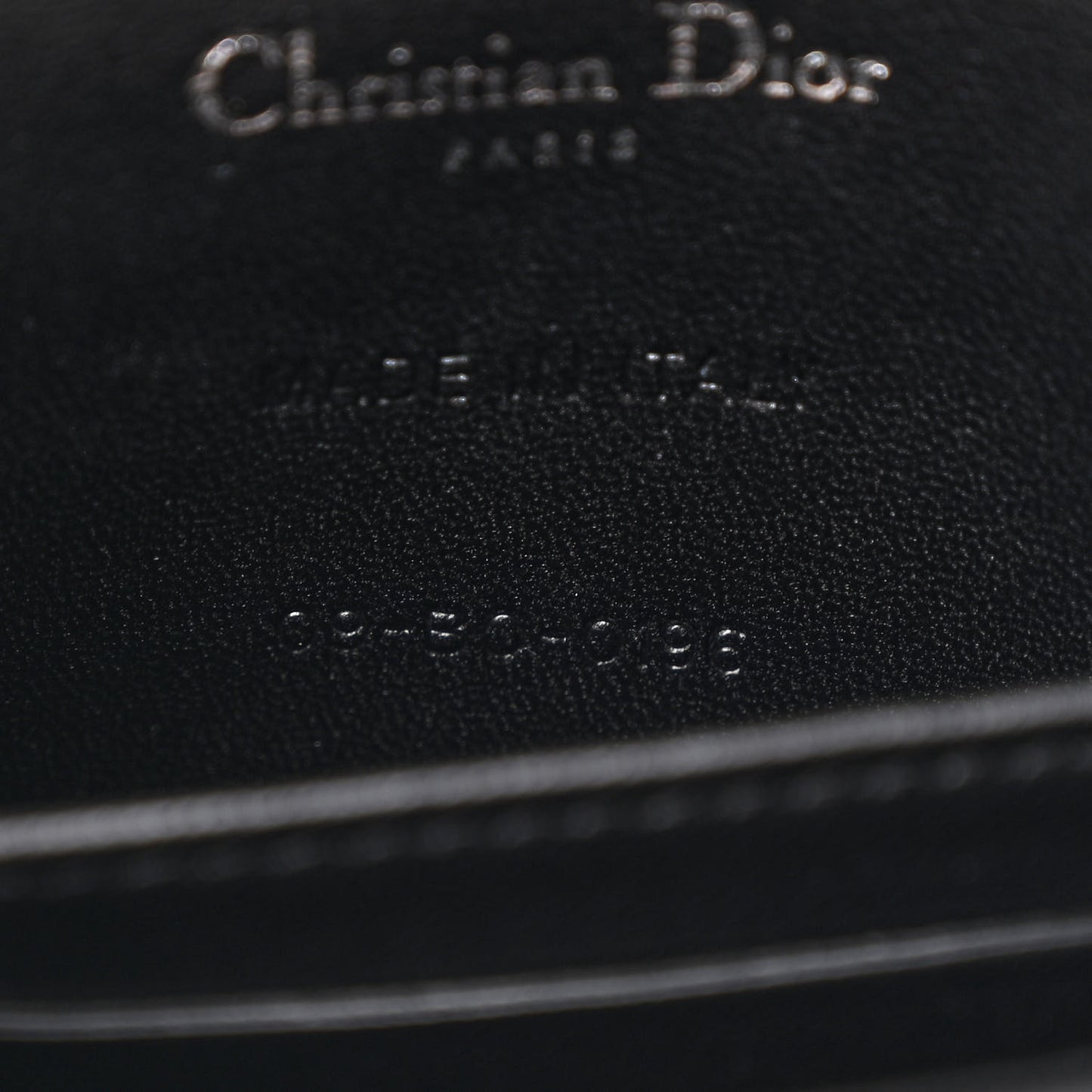 Lambskin Baby Diorama Flap Bag Black