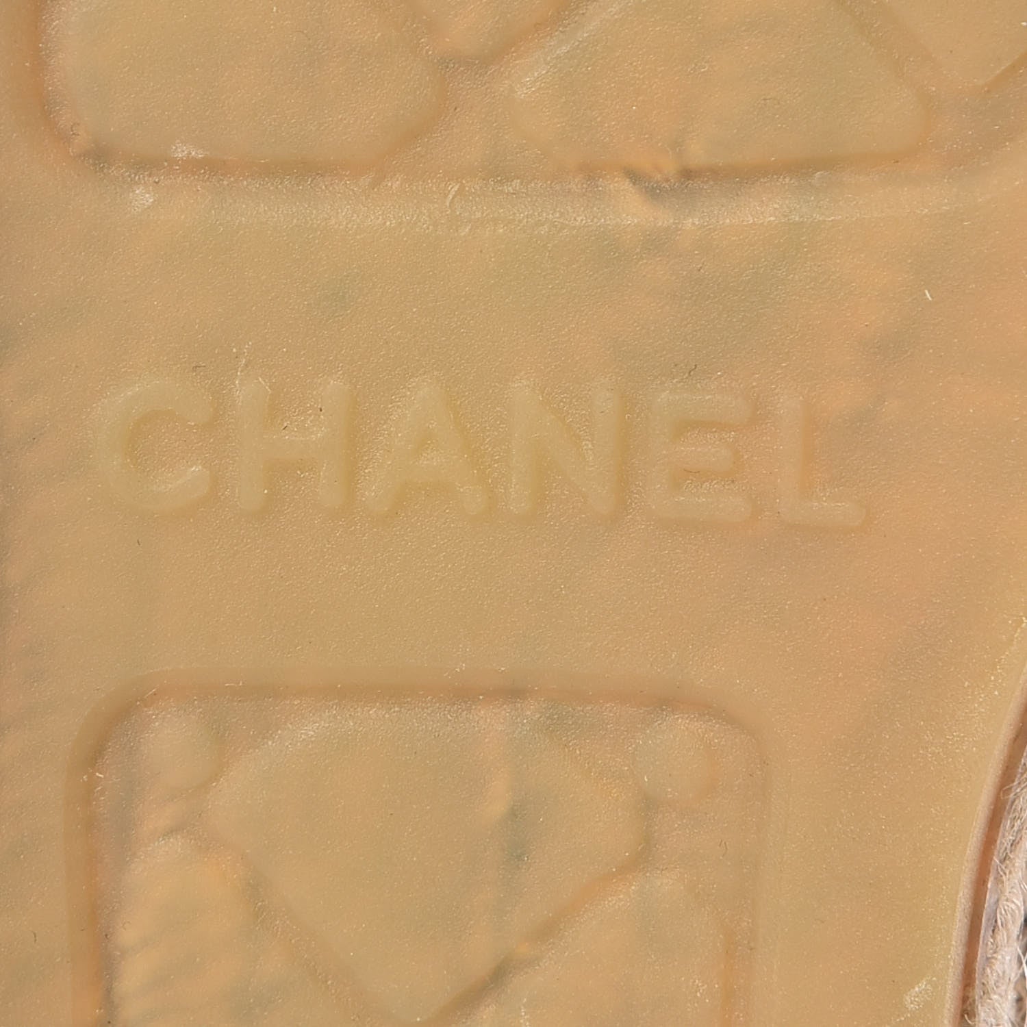Chanel Lambskin CC Espadrilles 36 Beige Black 6 of 9