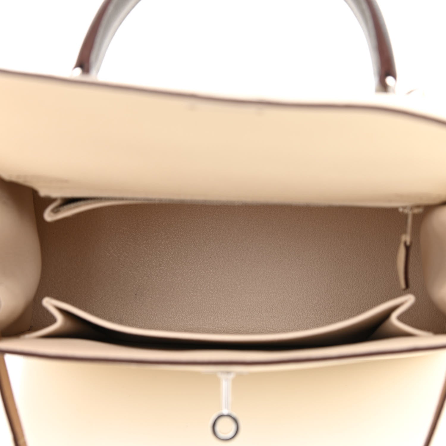 Hermes Epsom Tri-Color Kelly Sellier 25 Nata Chai Gris Meyer 5 of 12