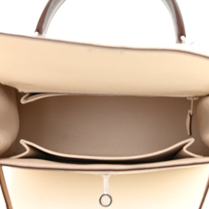 Hermes Epsom Tri-Color Kelly Sellier 25 Nata Chai Gris Meyer 5 of 12
