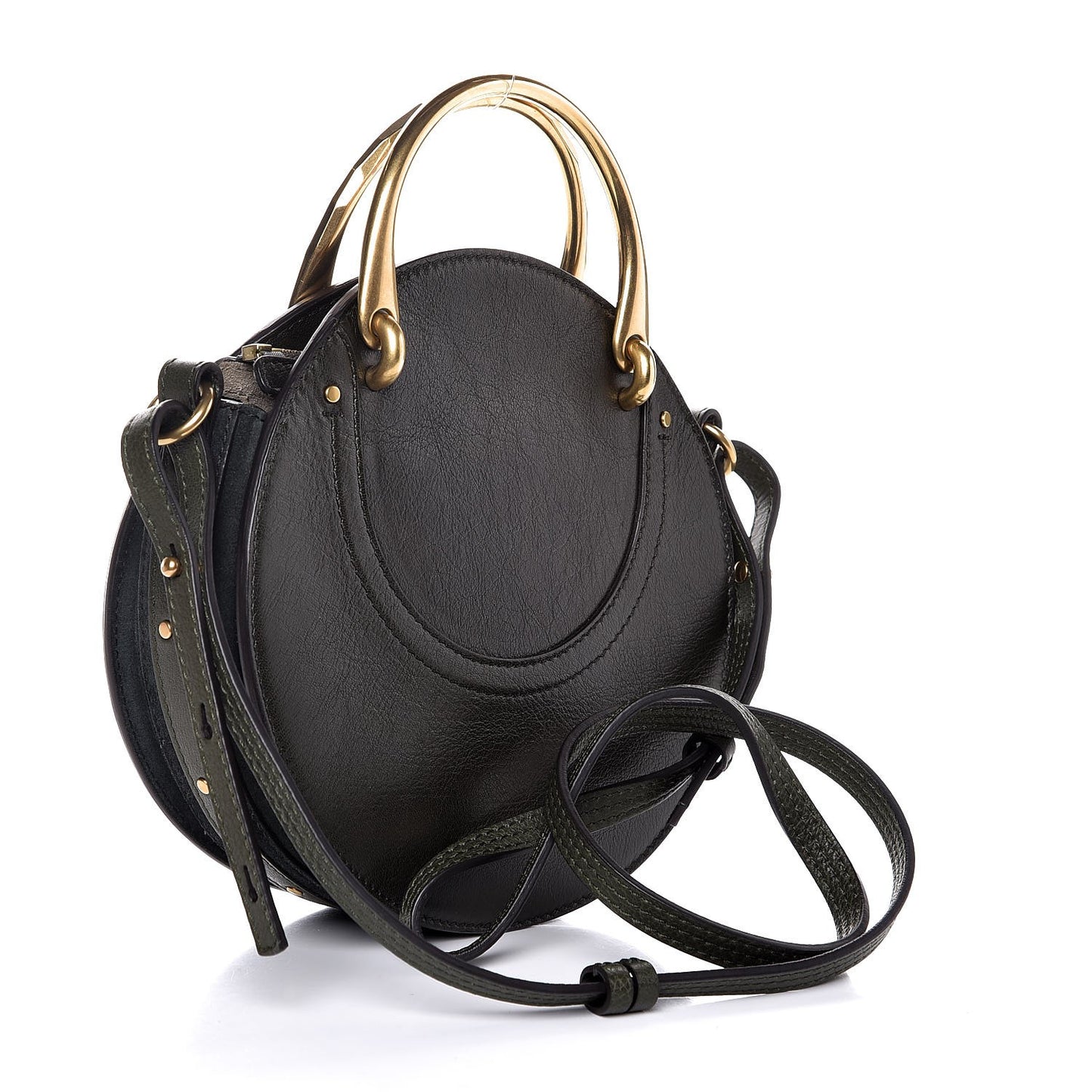 Calfskin Suede Small Pixie Bag Intense Green