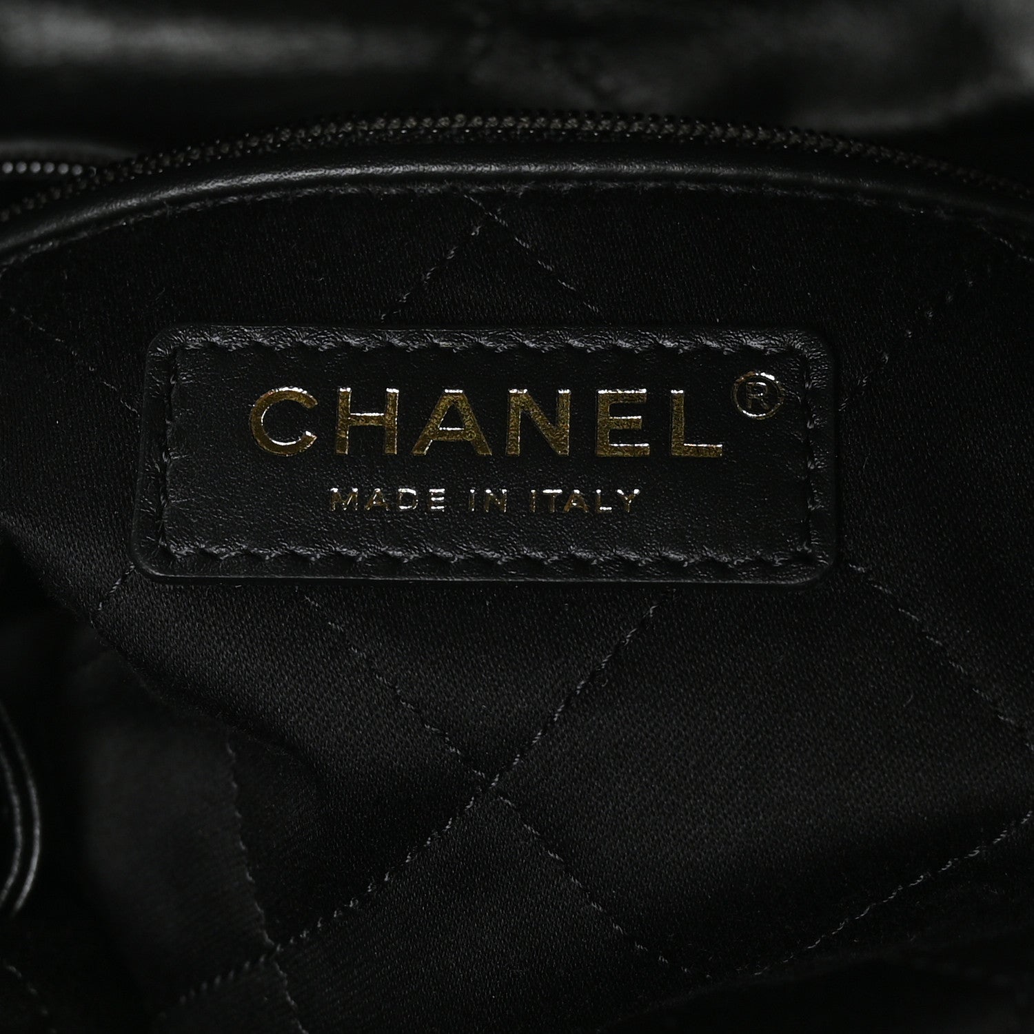 Chanel Shiny Calfskin Quilted Large Chanel 22 Black 8 of 11