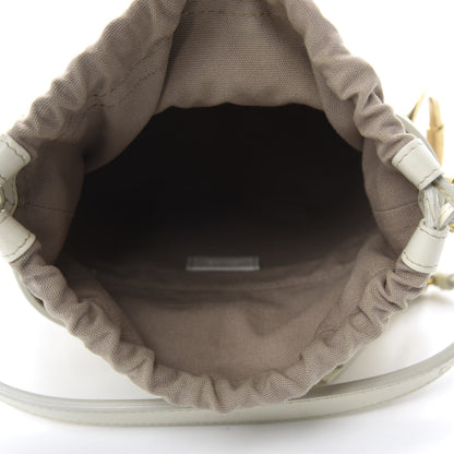 Chloe Smooth Calfskin Mini Roy Bucket Bag Natural White 6 of 11