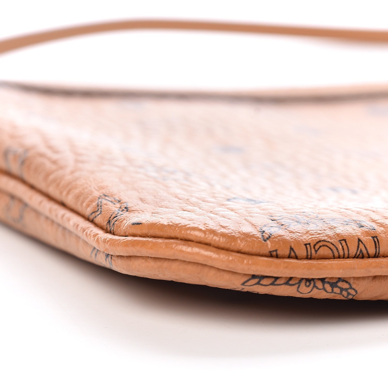 MCM Visetos Medium Stark Wristlet Pouch Cognac 5 of 8