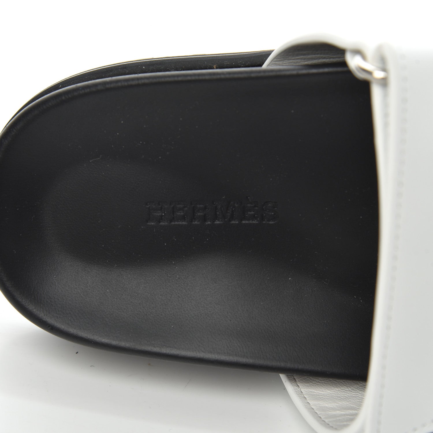 Hermes Calfskin Womens Chypre Sandals 36 White 6 of 14