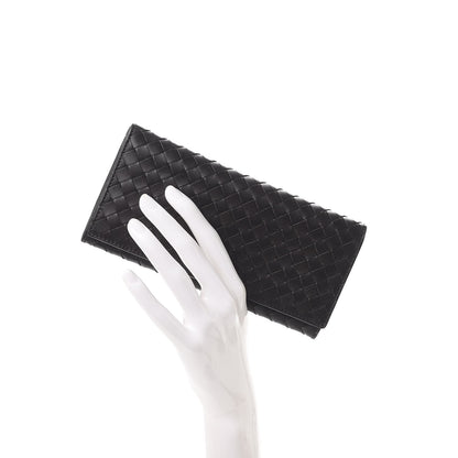 Bottega Veneta Nappa Intrecciato Continental Flap Wallet Ebano 2 of 9