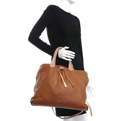 Burberry Prorsum Pebbled Calfskin Medium Studley Tote Camel Nude 2 of 11