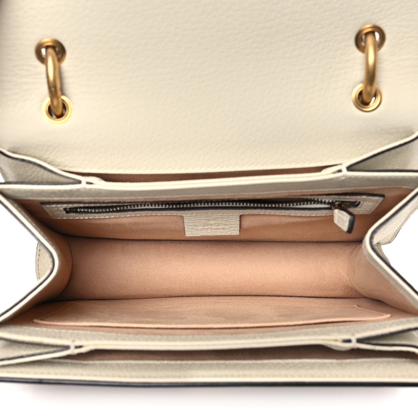 GG Supreme Monogram Small Queen Margaret Top Handle Bag White