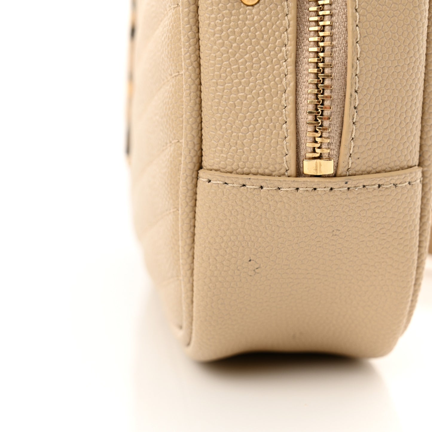 Grain De Poudre Matelasse Monogram Mini Lou Camera Bag Ivory Natural