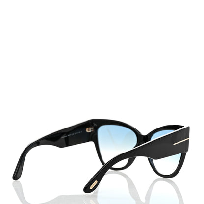 Tom Ford Acetate Anoushka Cat Eye Sunglasses TF371 Black 4 of 8