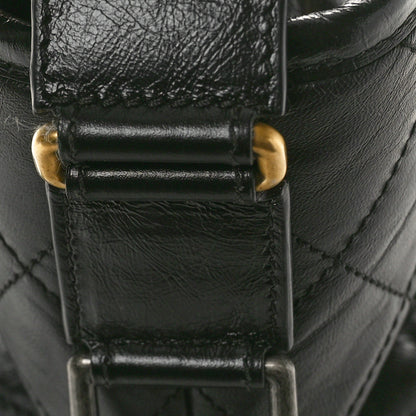 Chanel Aged Calfskin Quilted Large Gabrielle Hobo Black 11 of 11