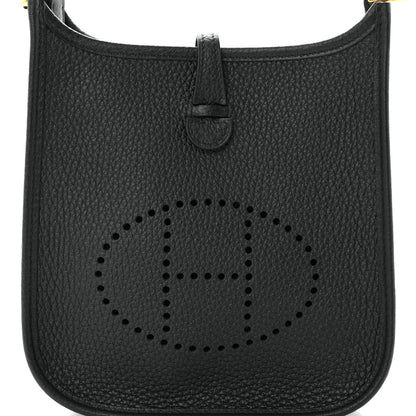 Hermes Taurillon Clemence Evelyne TPM Black 7 of 11