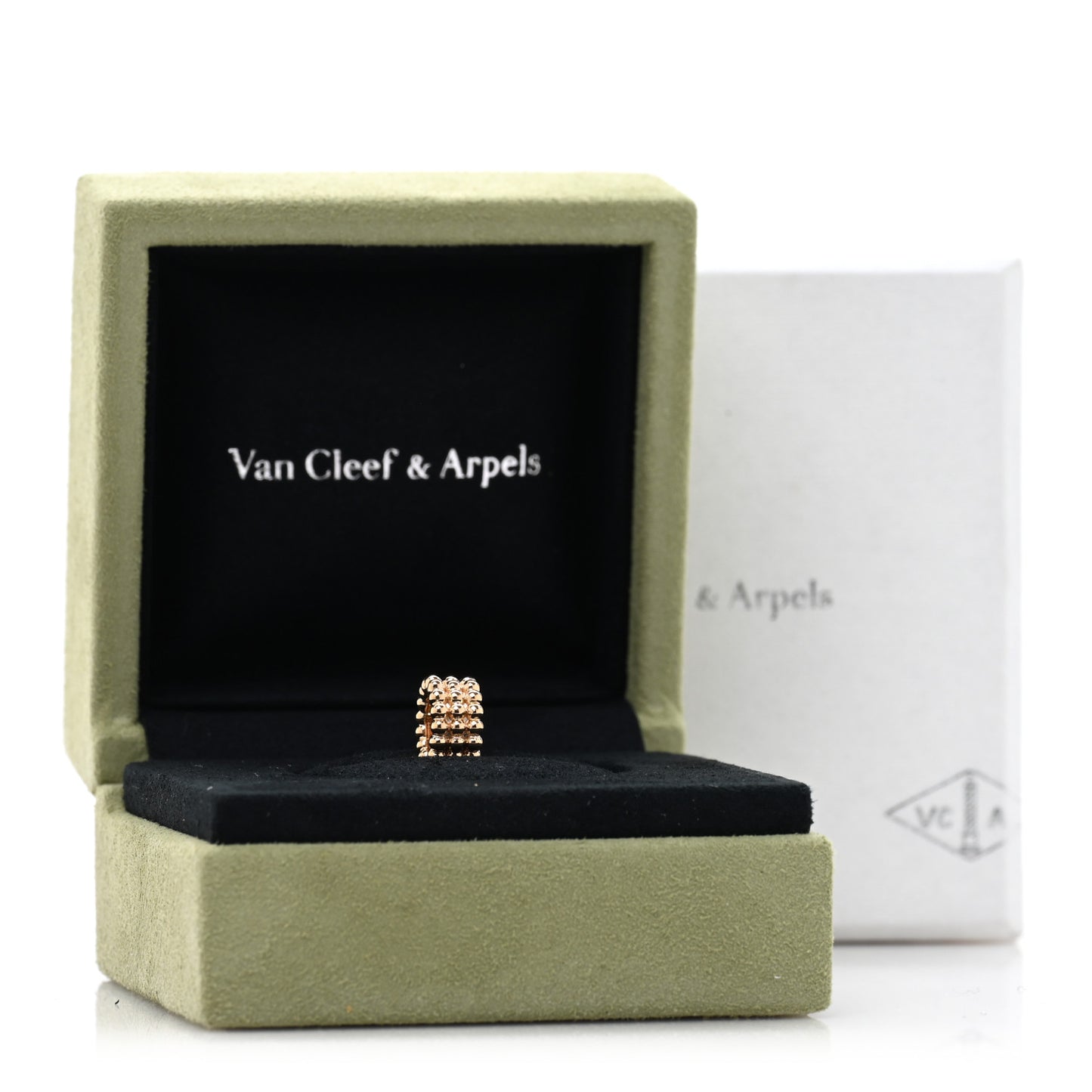 18K Rose Gold Perlee 3 Row Pendant