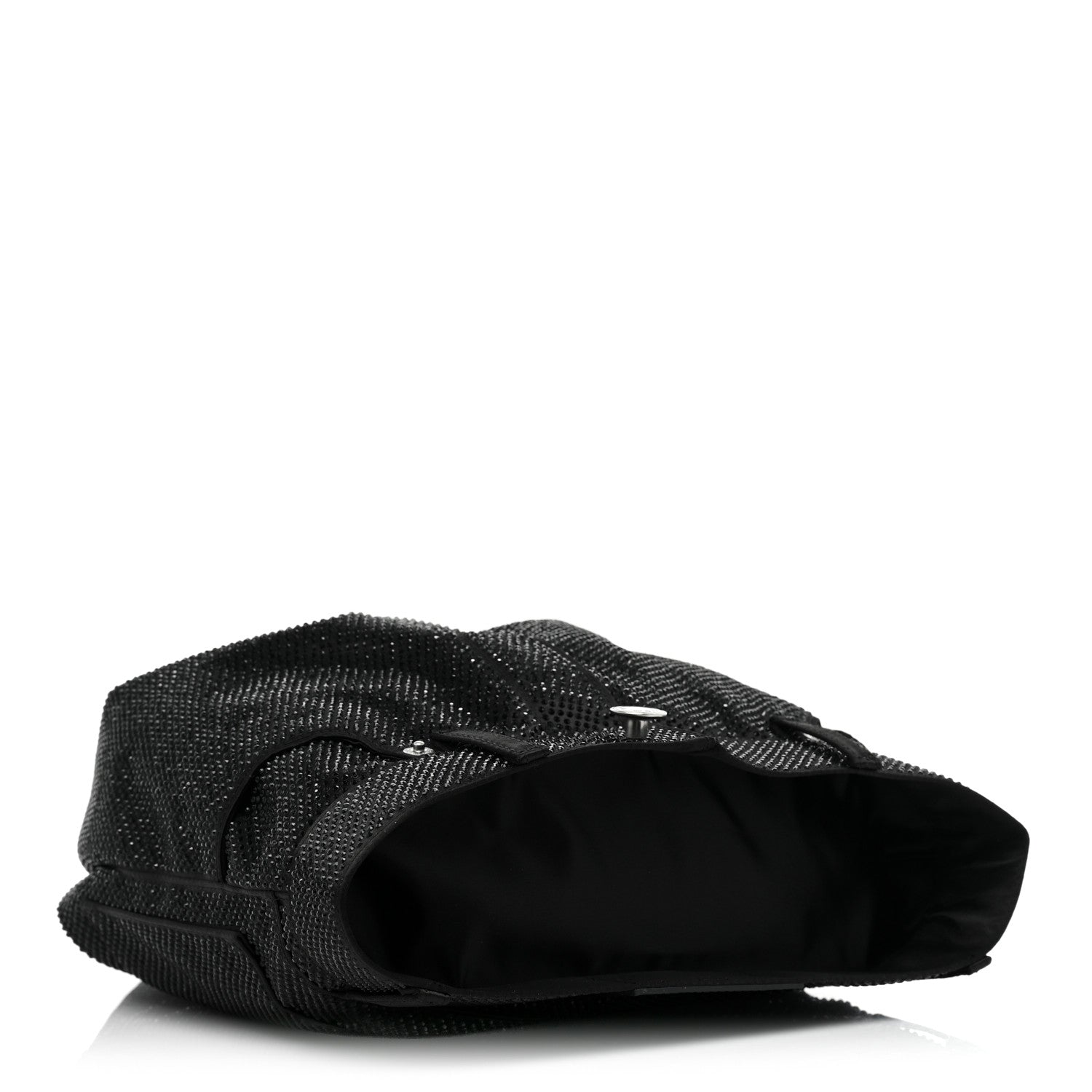 Alexander Wang Mesh Crystal Rhinestone 5 Pocket Mini Hobo Black 4 of 8