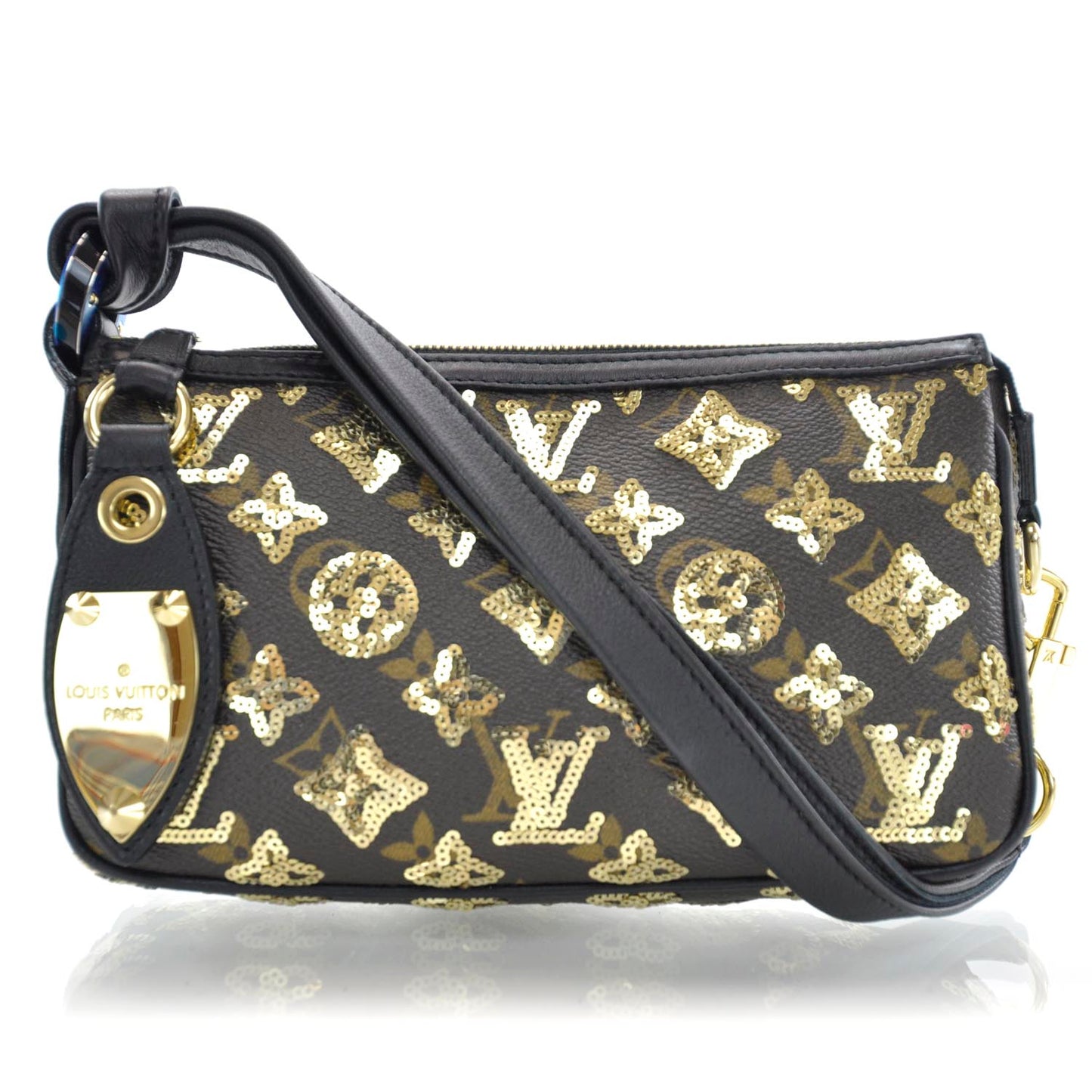 Monogram Sequins Eclipse Pochette Gold