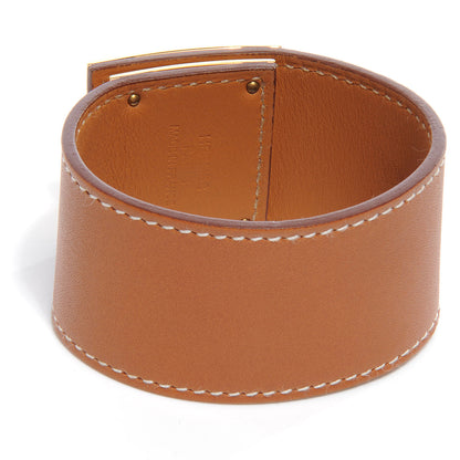 Hermes Swift Leather Kelly Dog Bracelet Fauve 3 of 5