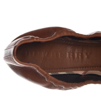 Burberry Haymarket Check Aston Ballerina Flats 39 Tan 10 of 15