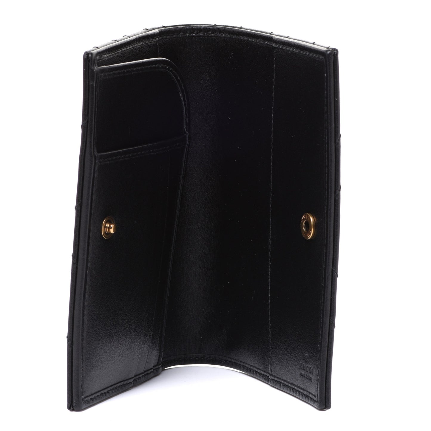 Calfskin Matelasse GG Marmont Passport Case Black