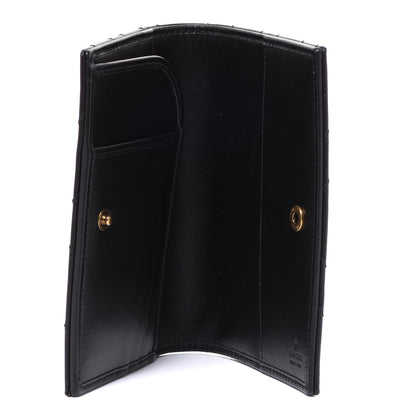 Gucci Calfskin Matelasse GG Marmont Passport Case Black 5 of 10