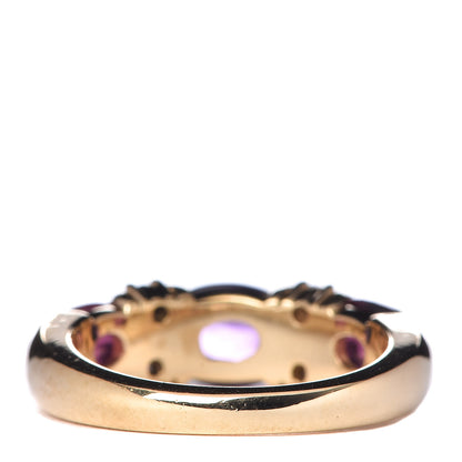 Tiffany 18K Yellow Gold Diamond Amethyst Pink Tourmaline Paloma Picasso X Ring 53 6.25 4 of 6