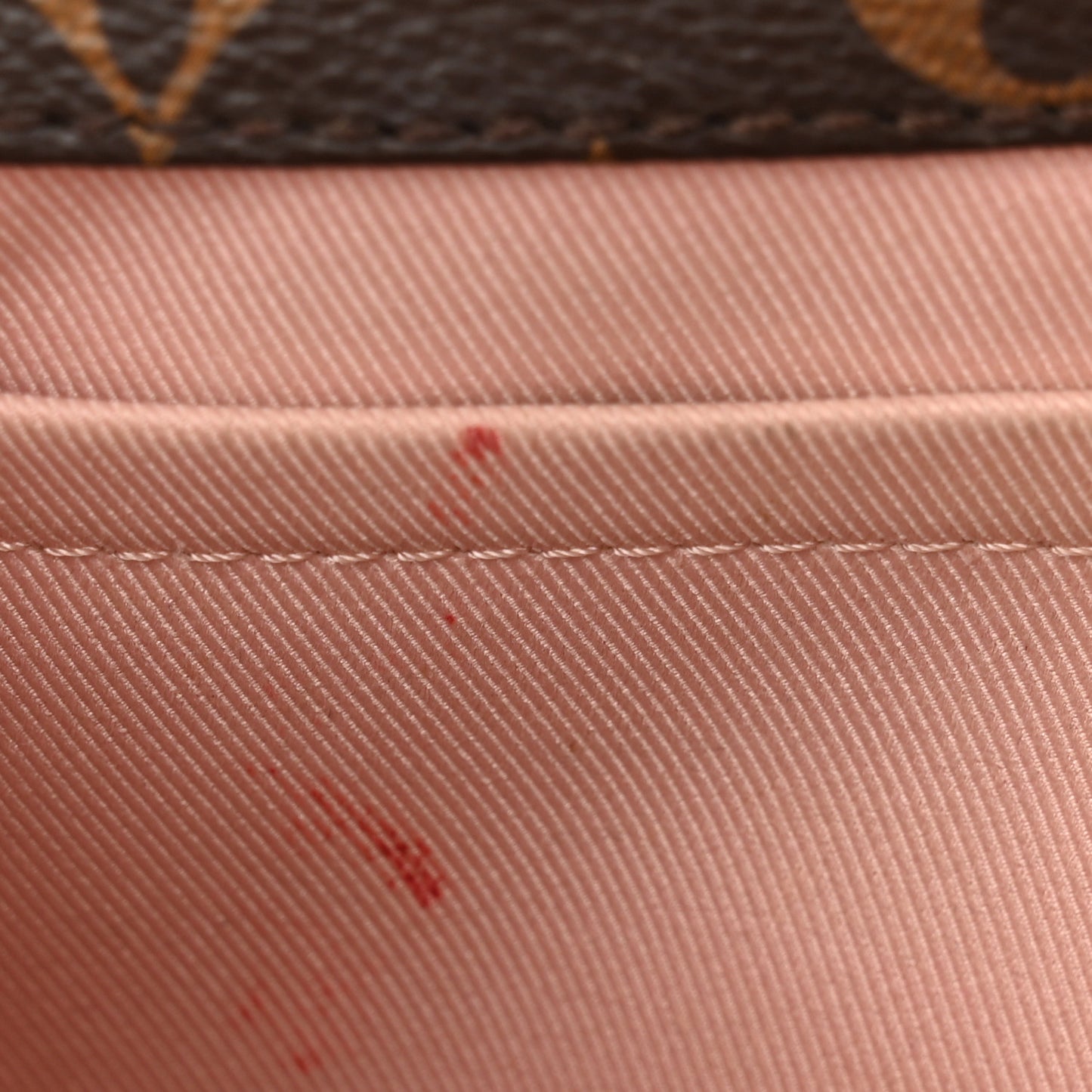 Patent Calfskin Monogram Cherrywood BB Rose Ballerine