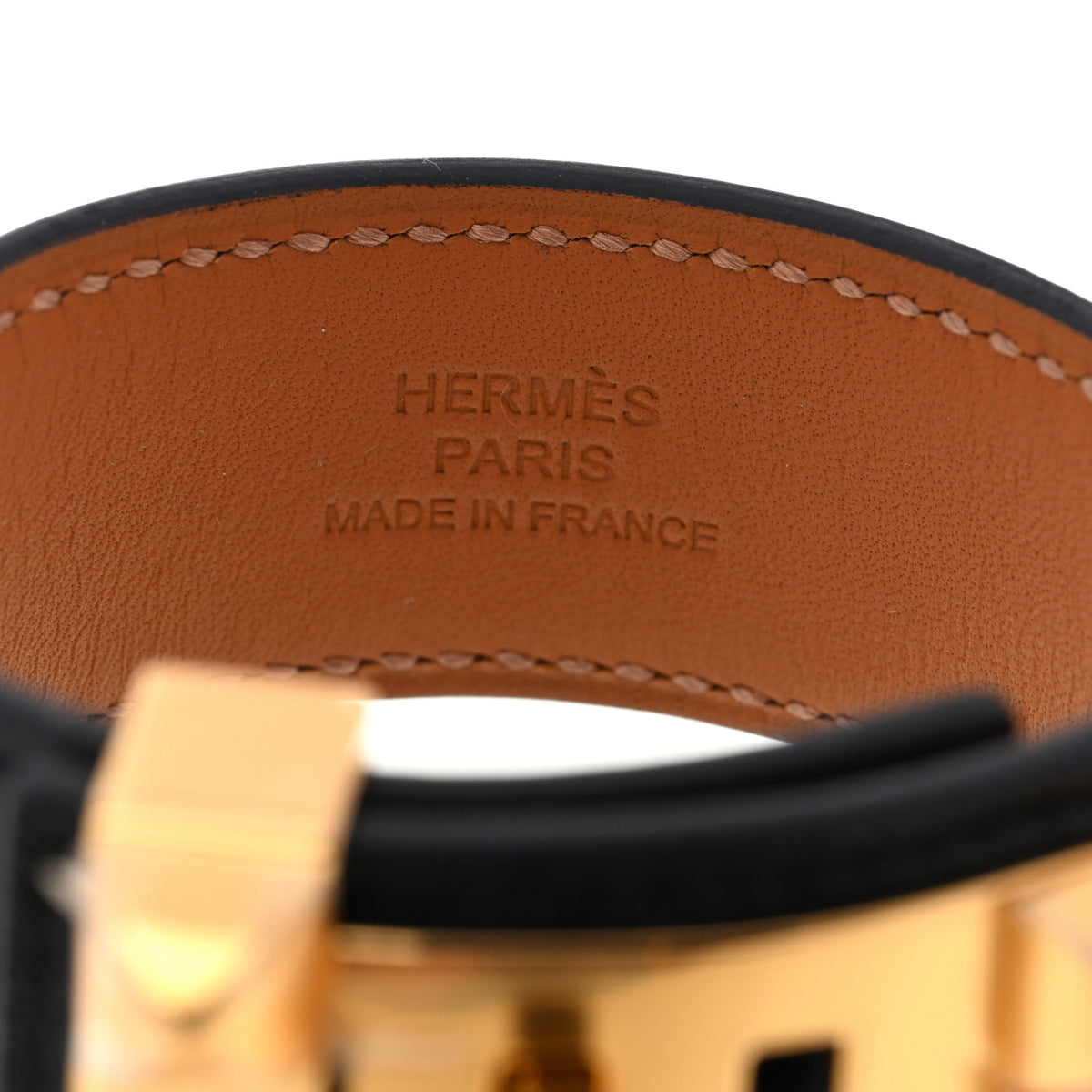Hermes Chevre Chamkila Collier de Chien CDC 24 Bracelet T1 Black 4 of 6
