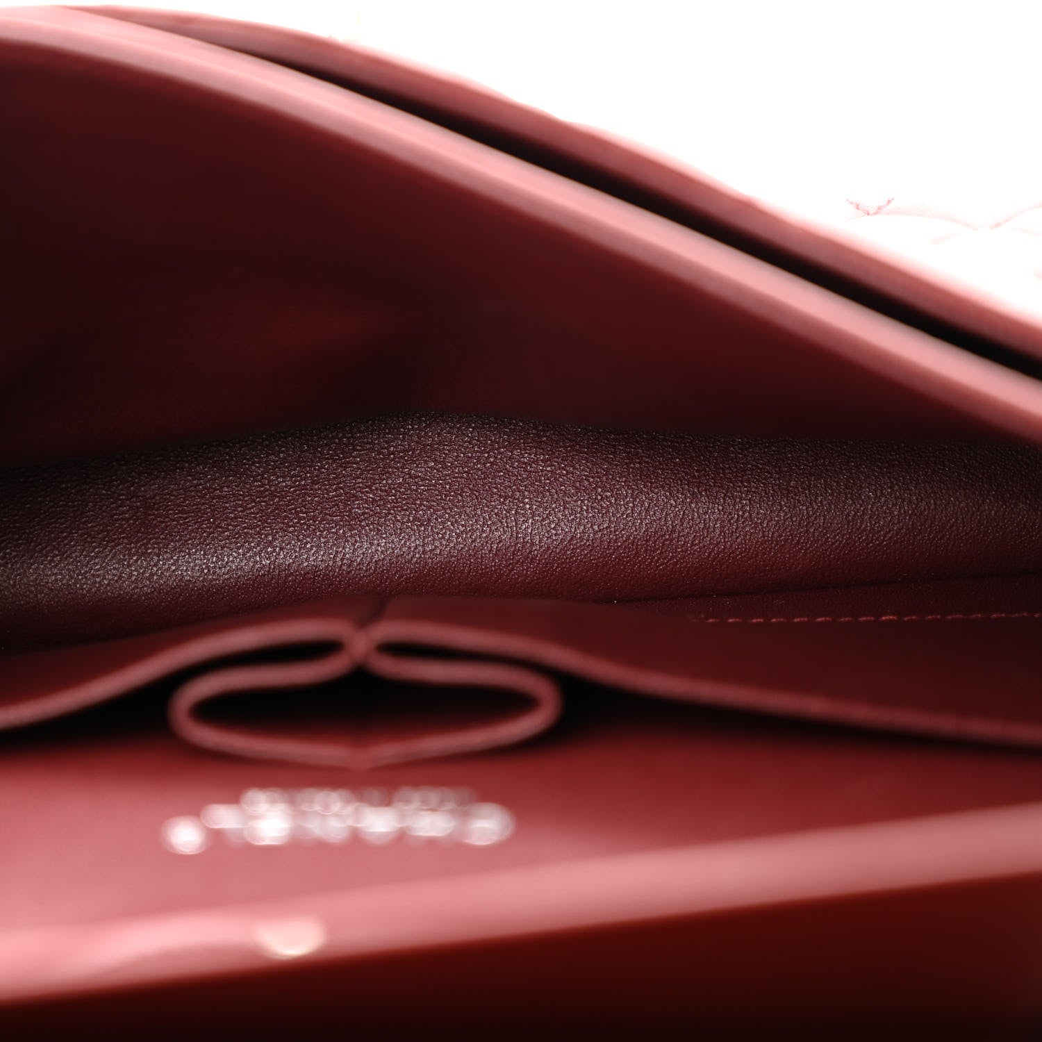 Chanel Lambskin Quilted Medium Double Flap Burgundy 5 of 13