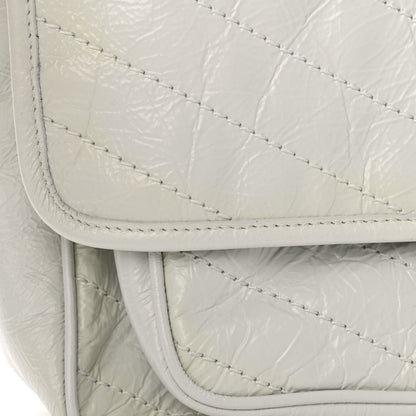 Saint Laurent Crinkled Calfskin Matelasse Monogram Medium Niki Chain Satchel Dirty White 14 of 14