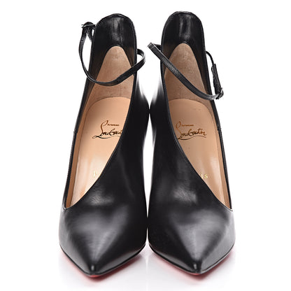 Christian Louboutin Shiny Calfskin Vampydoly 100 Pumps 37.5 Black 2 of 11