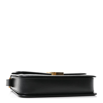 Saint Laurent Box Calfskin Monogram Medium Solferino Satchel Black 4 of 10