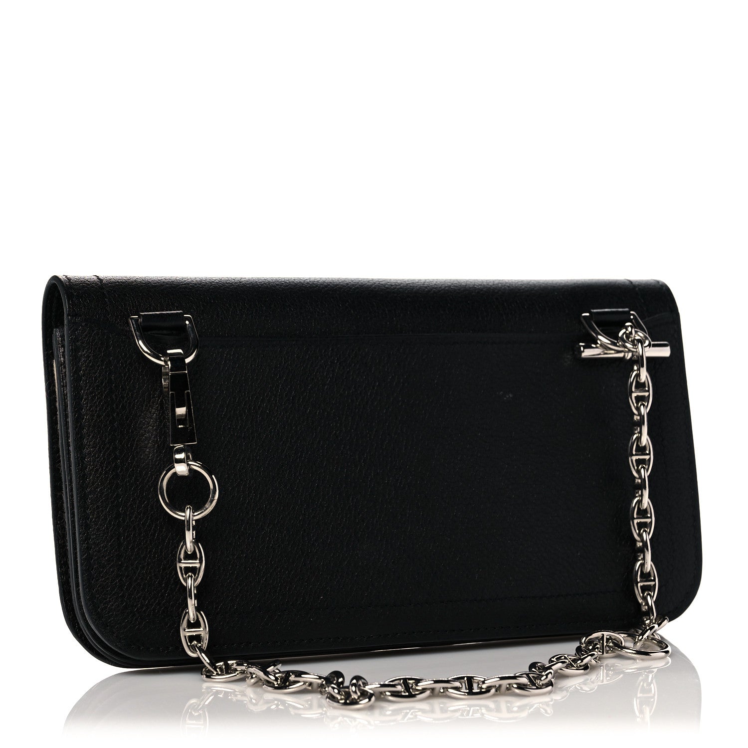 Hermes Evercolor Sac Chaine D'Ancre Shoulder Bag Black 3 of 13