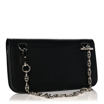 Hermes Evercolor Sac Chaine D'Ancre Shoulder Bag Black 3 of 13