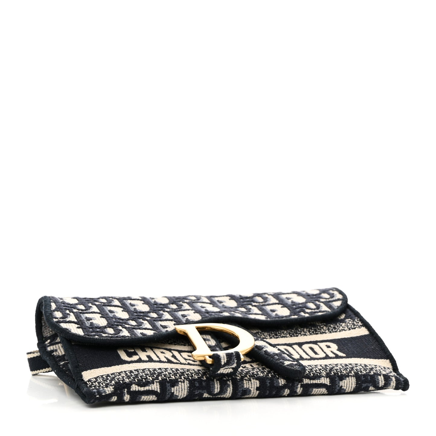 Oblique Slim Saddle Pouch Blue