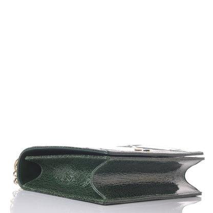 Christian Dior Ceramic Effect Deerskin Large Diorama Flap Bag Malachite Green 4 of 7