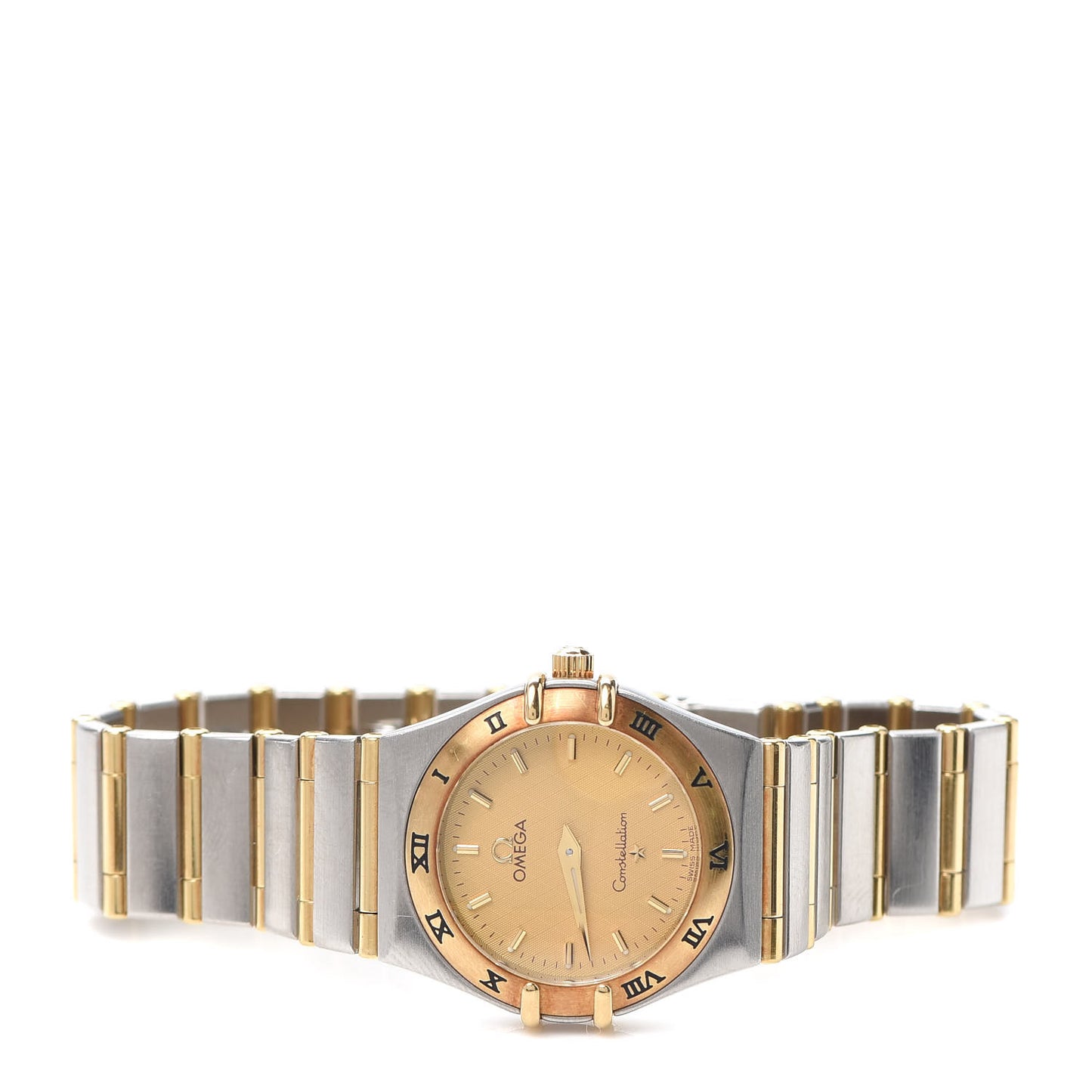 Stainless Steel 18K Yellow Gold 25mm Constellation 95 Quartz Watch Champagne 1272.10.00