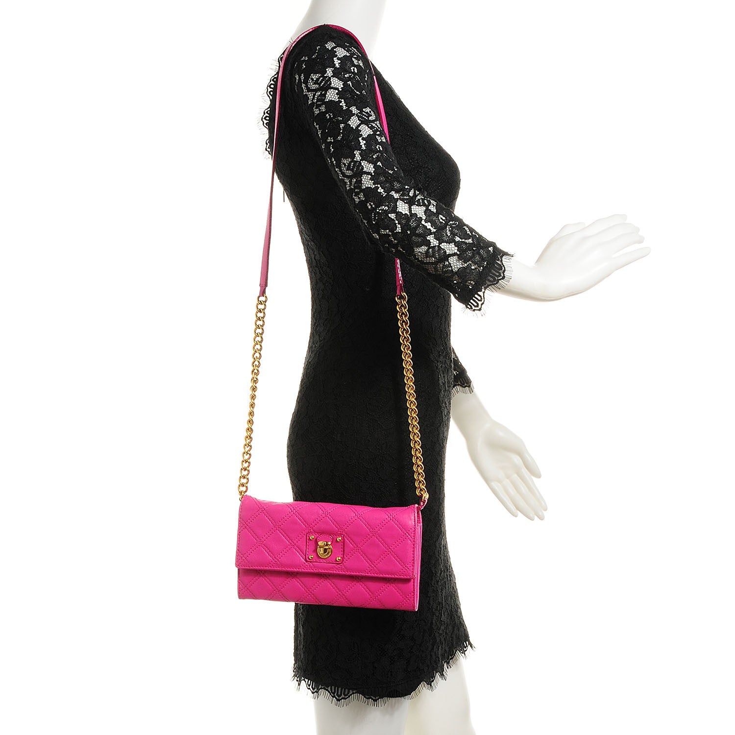 Marc Jacobs Quilted Lambskin The Small Single Flap Pink 2 of 6