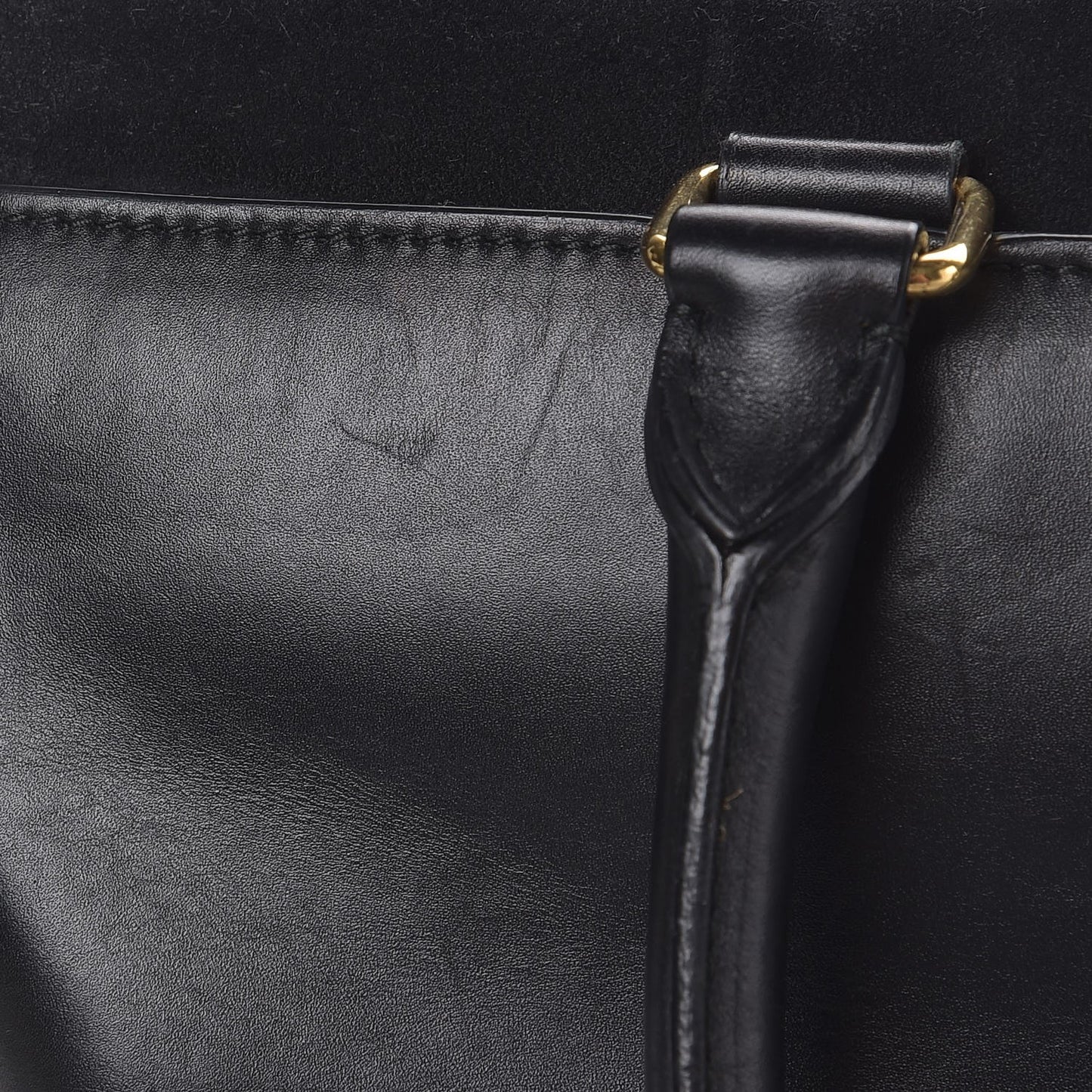 Calfskin Suede Classic Duffle 6 Black