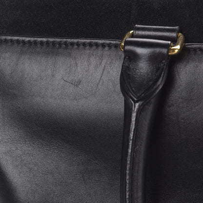 Saint Laurent Calfskin Suede Classic Duffle 6 Black 10 of 14