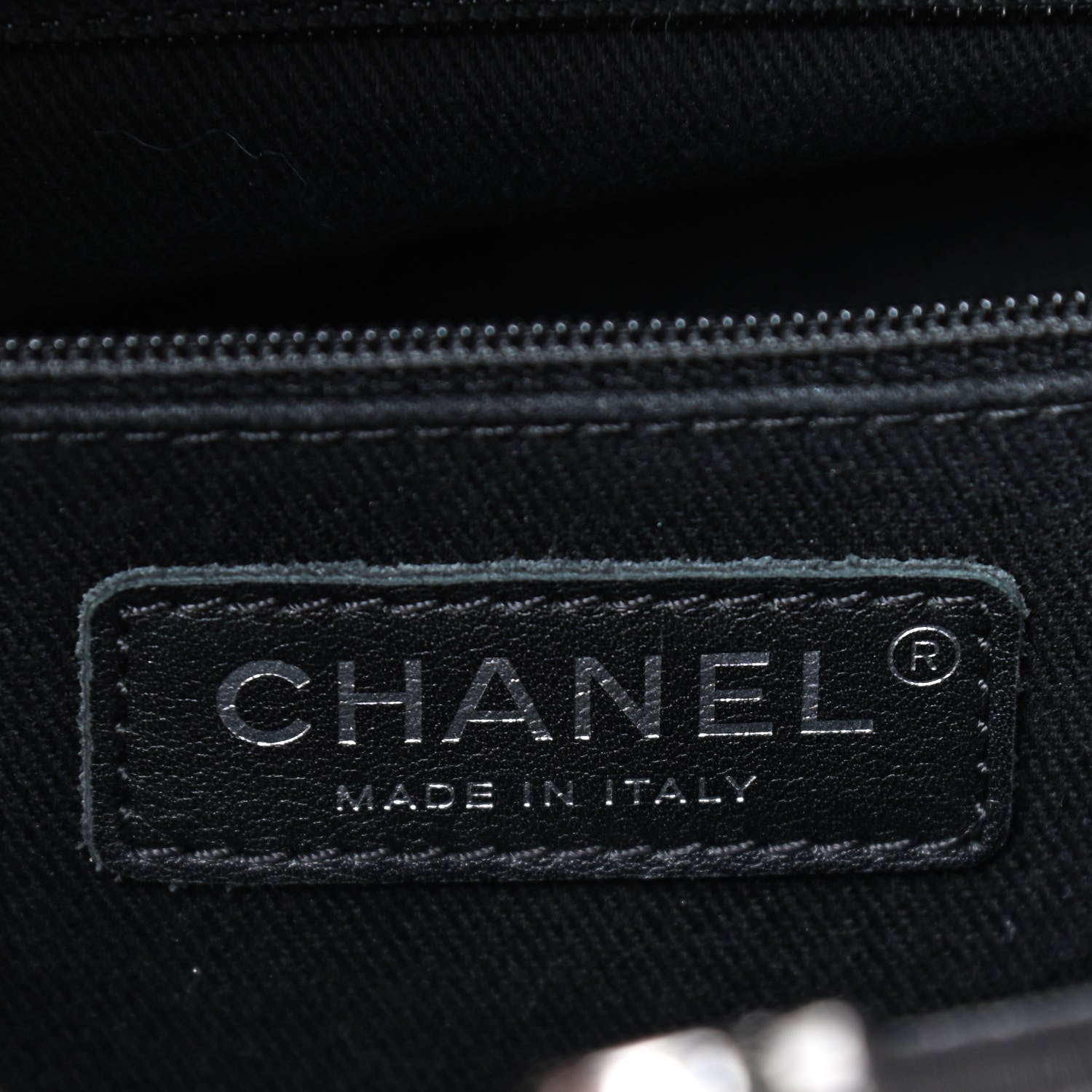 Chanel Glazed Calfskin Quilted Small CC Delivery Tote Grey 8 of 9