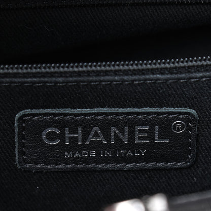 Chanel Glazed Calfskin Quilted Small CC Delivery Tote Grey 8 of 9